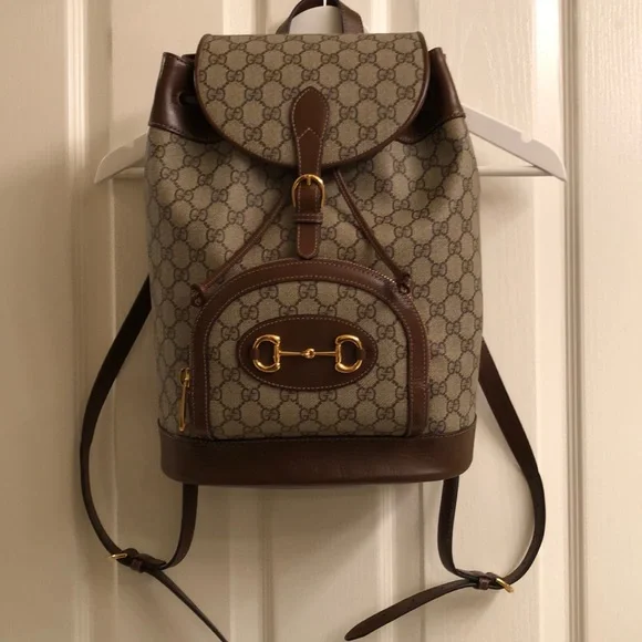 Gucci Horsebit 1955 Backpack GG Coated - Picture 3 of 11